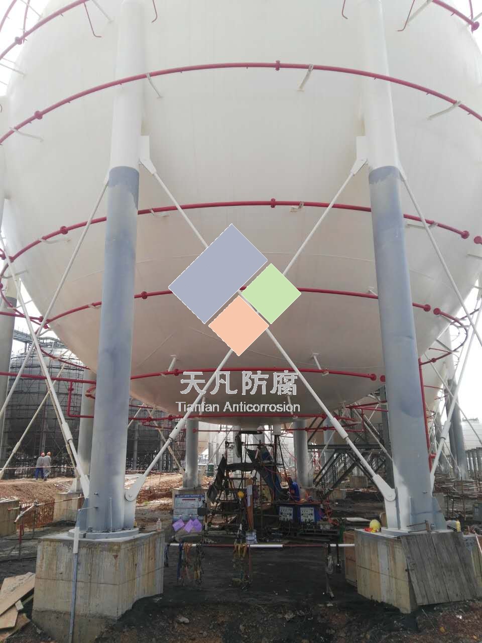 天凡防腐惠煉二期施工